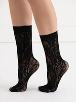 Lacy High Crew Socks