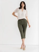 Harlow Skinny Capri Pant Microtwill