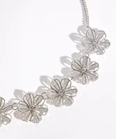 Silver Flower Necklace