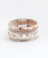 Multistrand Snap Cuff Bracelet