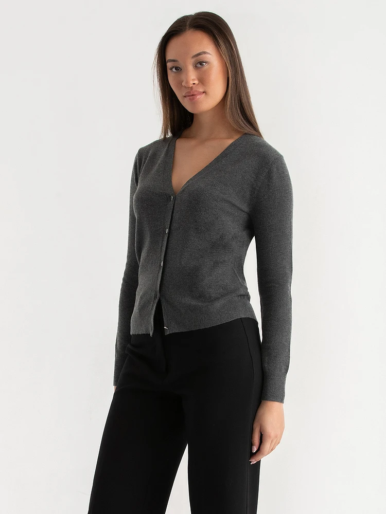 Long Sleeve V-Neck Cardigan