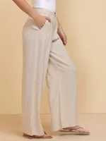 Viscose Linen Wide Leg Pant