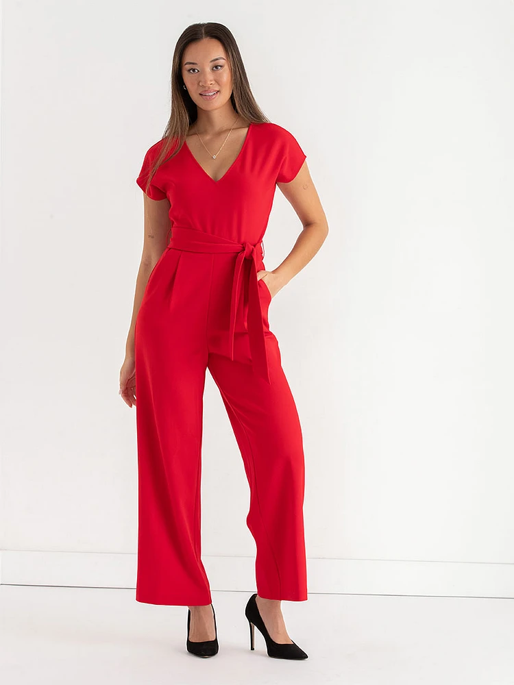 Venus Wide Leg Jumpsuit Iconic Crepe