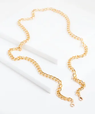 Gold Chain Link Mask Chain