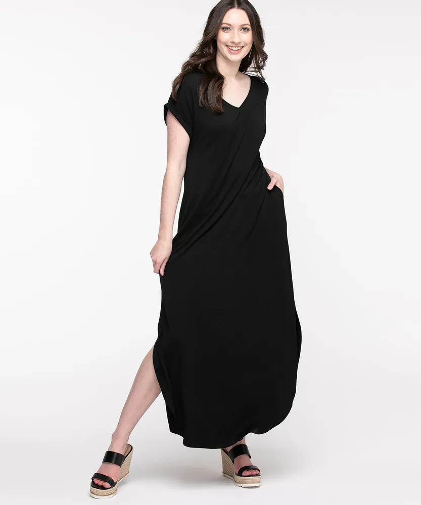 Pocketed T-Shirt Maxi Dress