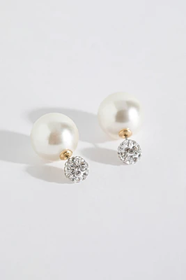 Front and Back Pearl Earrings