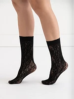 Lacy High Crew Socks