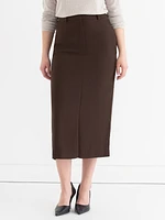 Evan Crepe Midi Skirt