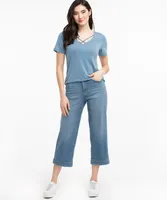 Eco-Friendly Crisscross Neck Tee