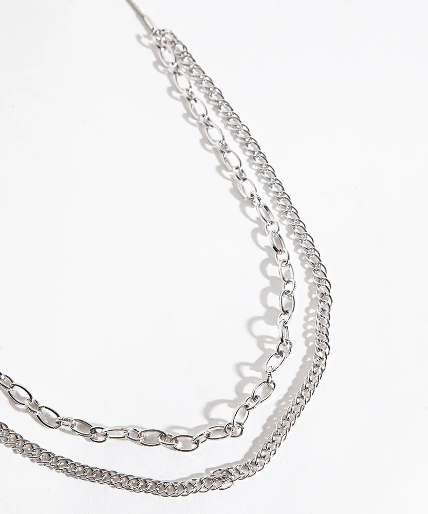 Adjustable Layered Chain Necklace