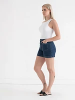 Patch Pocket Jean Shorts