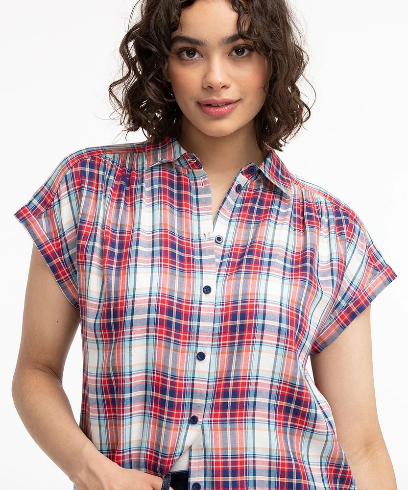 Extended Sleeve Collared Shirt