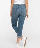 Cuffed Straight Leg Crop Jean