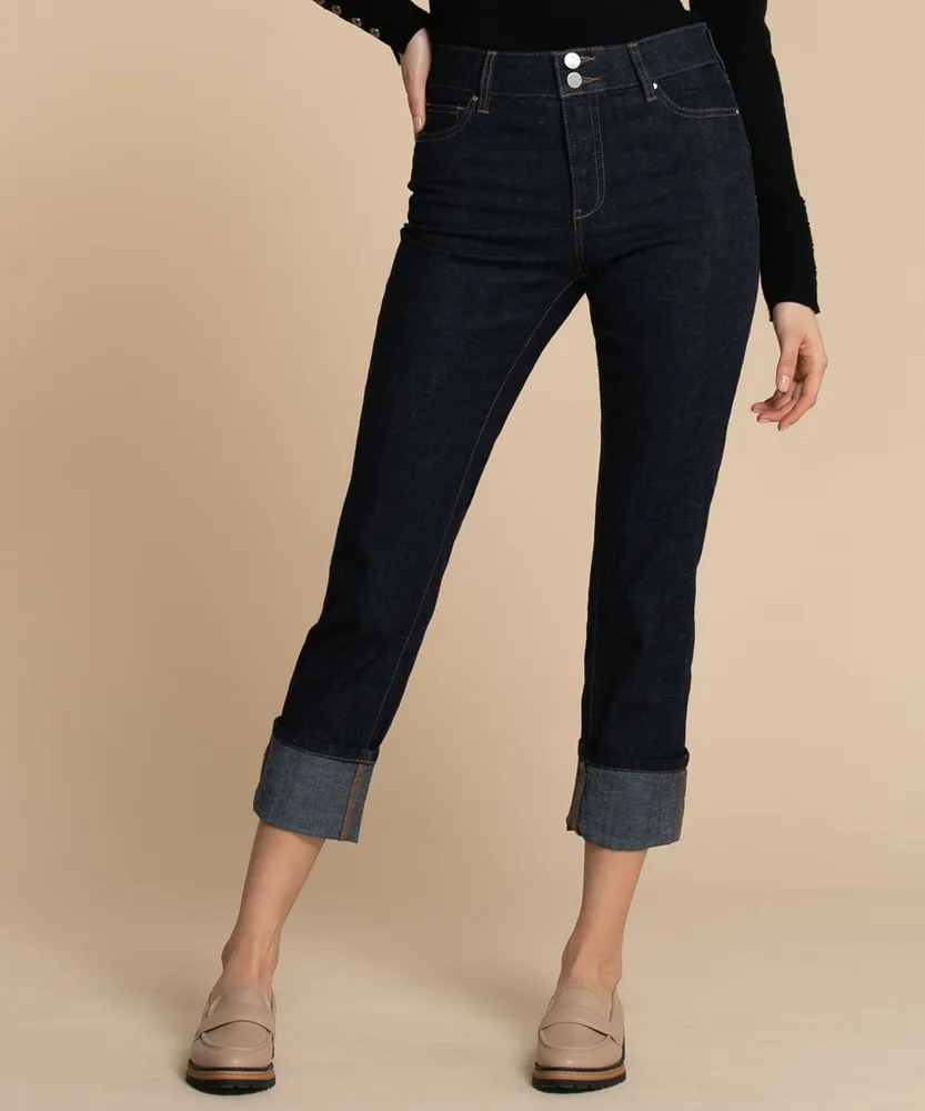 Sylvie Slim Cuffed Jeans