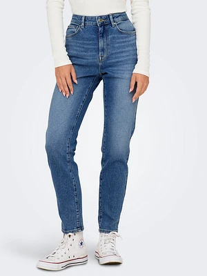 Emily High Waist Straight Leg Jeans