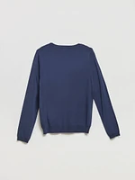 Crew Neck Cardigan