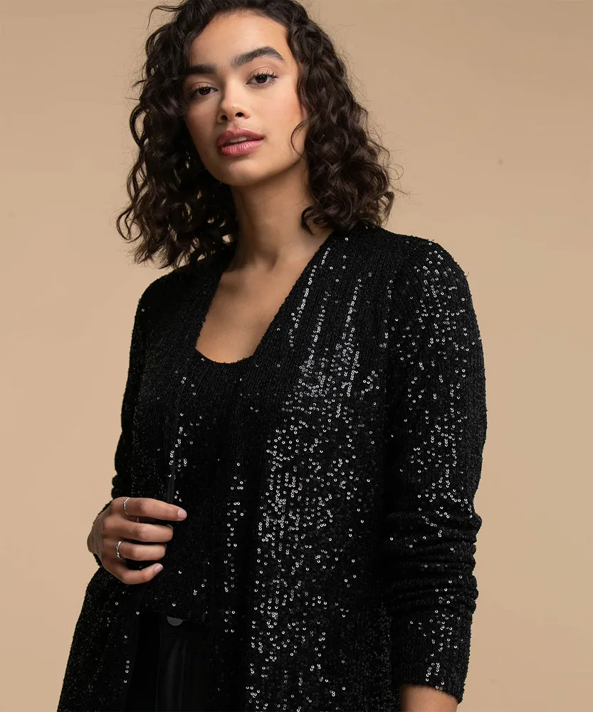 Sequin Duster Cardigan