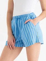 Viscose Linen Drawstring Shorts