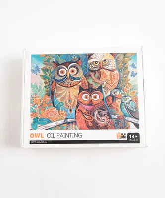 Owl Oil Painting Jigsaw Puzzle