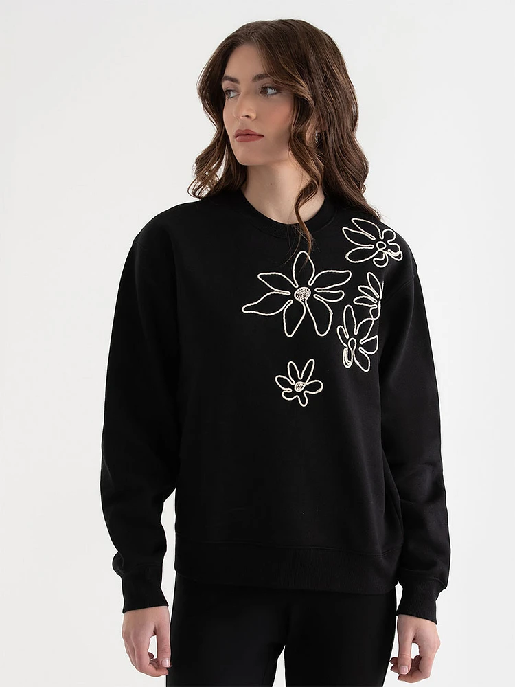 Classic Fit Cotton Crewneck Sweatshirt