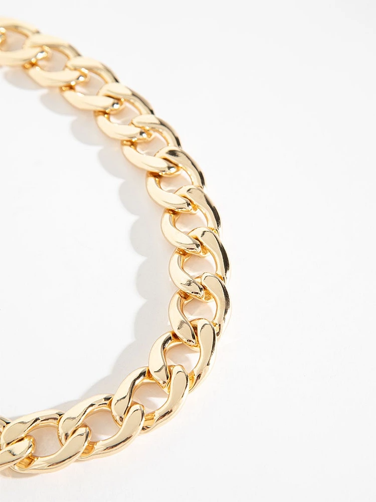 Large Statement Gold Chain Link Necklace