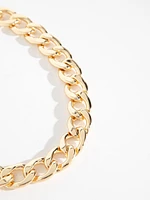 Large Statement Gold Chain Link Necklace