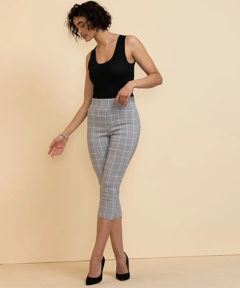 Skinny Capri Microtwill