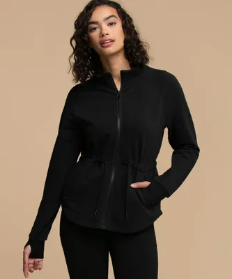 French Terry Zip Front Jacket