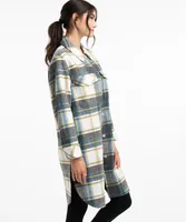 Long Plaid Shacket