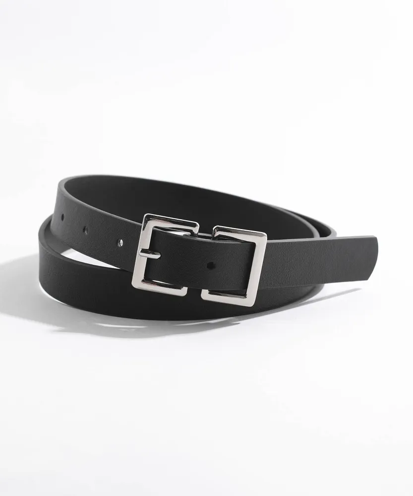 Rounded Square Buckle Belt