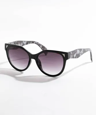 Black Frame Sunglasses with Ombre Lenses
