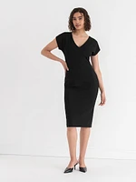 Venus Fitted Midi Dress Iconic Crepe