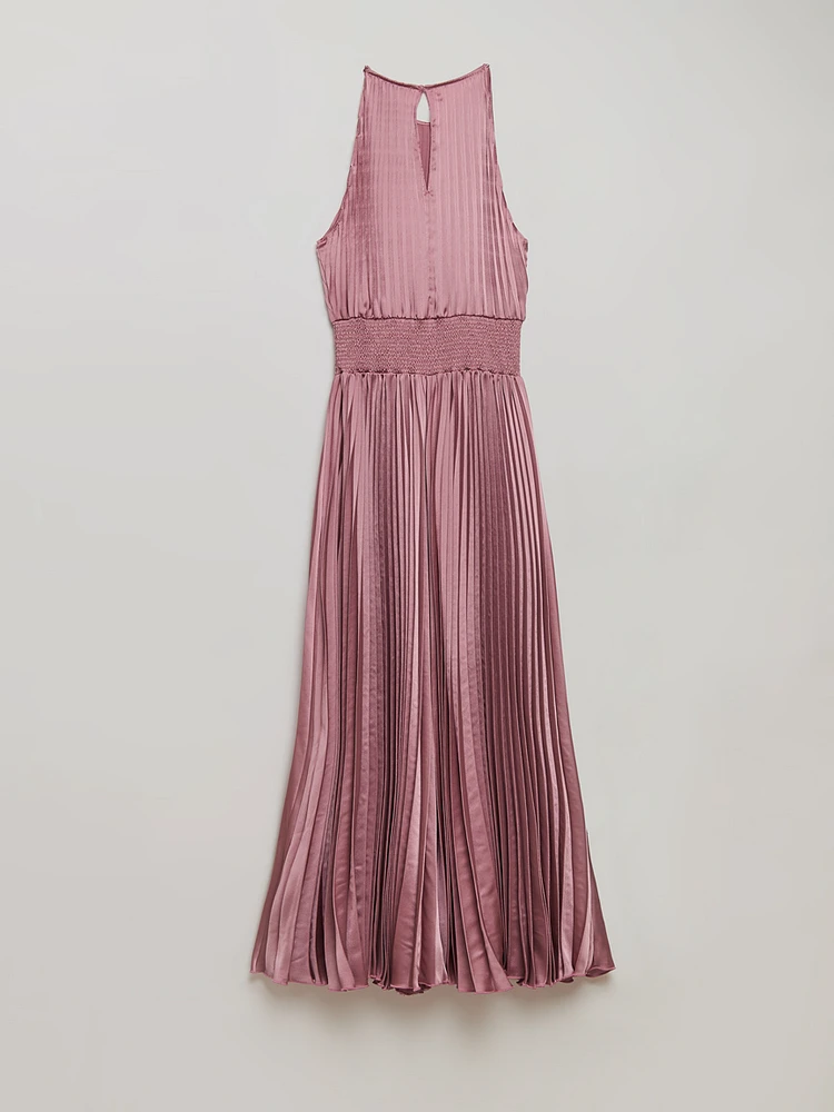 Satin Halter Dress