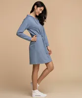 Hooded Lace-Up Lounge Dress