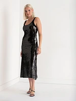 Sequin Midi Dress