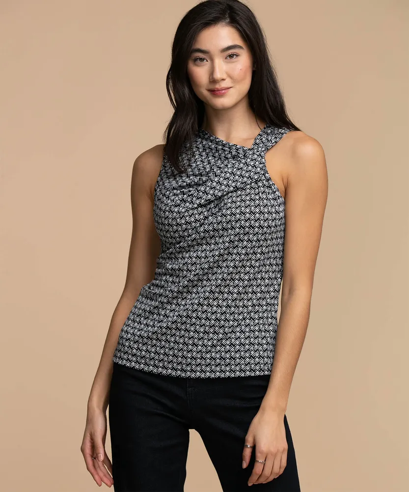 Sleeveless Asymmetrical Top