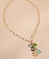 Chain Link Necklace with Charms
