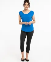 Eco-Friendly Ruched Shoulder Tee