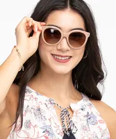 Oversized Taupe Sunglasses