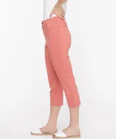 Microtwill Pull-On Crop Pant
