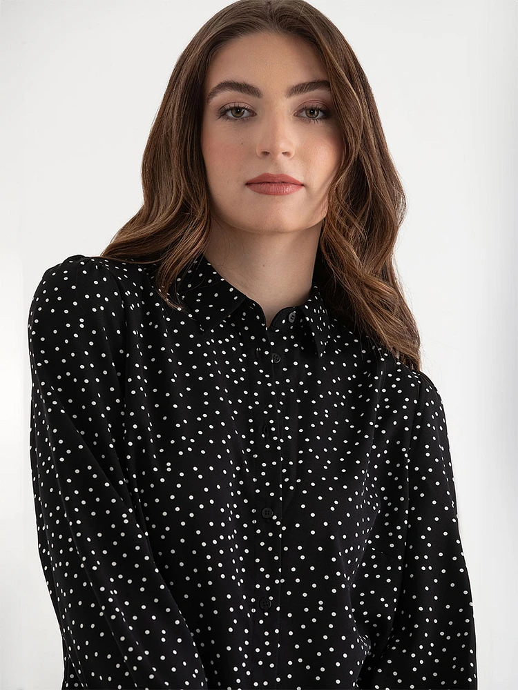 Longer Length Collared Blouse