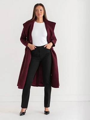 Etienne Wool Wrap Coat