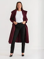 Long Wool Wrap Coat