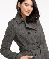 Wool Blend Trench Coat