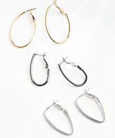 Oval Earring 3-Pack