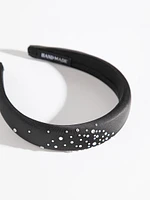 Padded Headband with Rhinestones