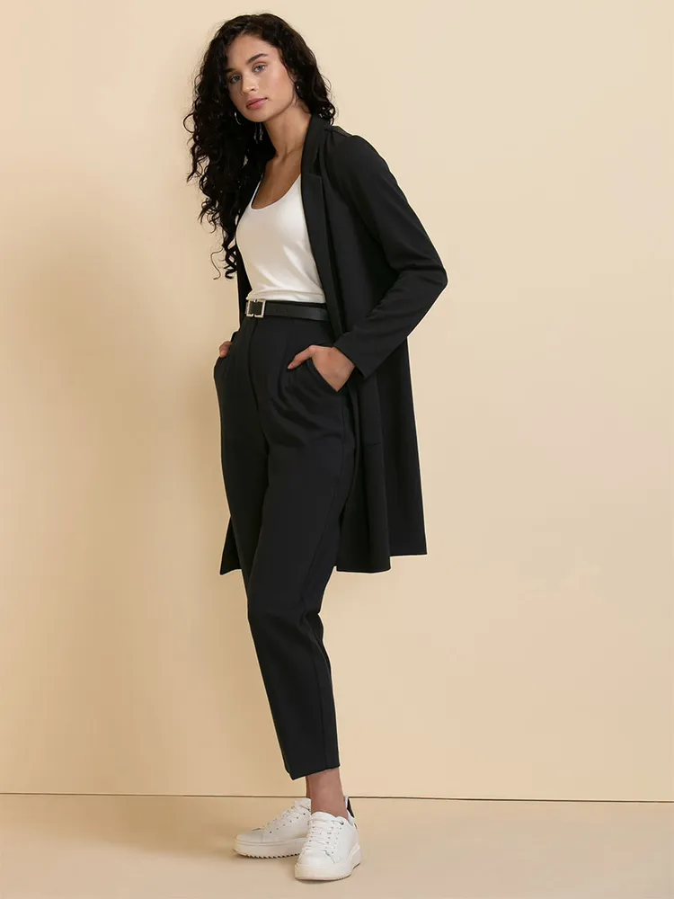 Knit Pique Longline Blazer