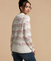 Floral Pointelle Pullover