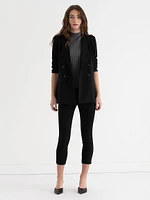 Mock Neck Sleeveless Rib Sweater