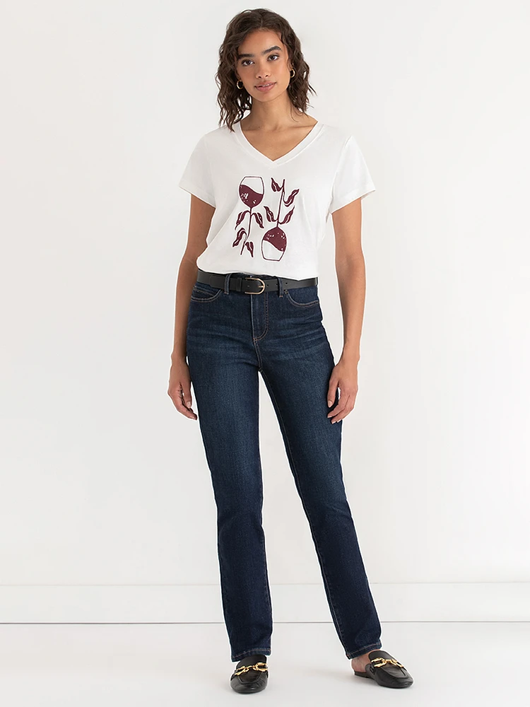 Relaxed V-Neck Tee